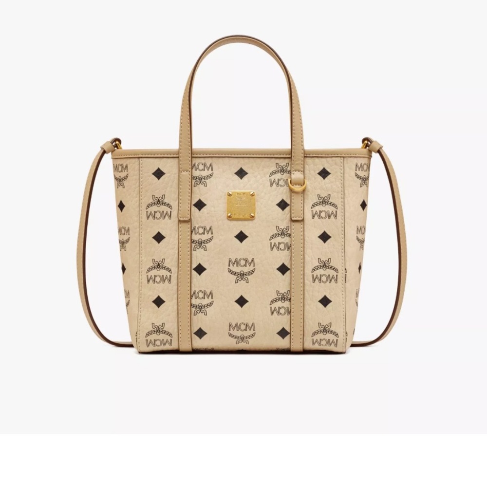 Excellent Condition: MCM TONI TOP-ZIP SHOPPER IN VISETOS